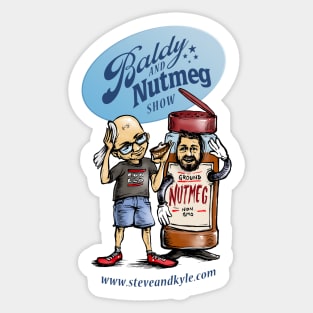 Baldy and Nutmeg Sticker